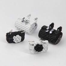 4/1pc Mini Outfit Set For La-Bubu With Chic Dress And DIY Bag Accessories, Dollhouse Fashion Display Or Pendant Necklace Use