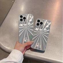 Funda para teléfono 1PC Una funda para teléfono 16Pro adecuada con un patrón de fuegos artificiales de alta gama, que presenta un diseño minimalista con agujeros grandes y resistencia a los golpes. - Colores mixtos 1 - Ver 3