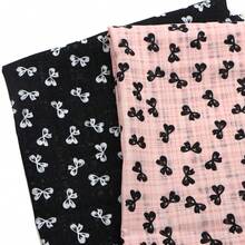 1pc Bowknot-Patterned Flocked Chiffon Tulle Fabric, Gauze Measures 150X50 Cm, Precut - Hand Wash Only | Perfect For DIY Bows, Party Capes & Photo Backdrops, Tulle Fabric 100% Polyester Fabric , Dance , Party Decorations, And Craft Projects. - Multicolor - View 2