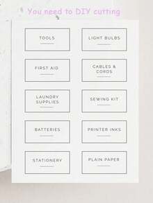 个性化简约浴室洗漱用品收纳分类标签贴纸，防水整理标签，适用于储物罐、瓶子或容器，A4可编辑收纳标签 | 极简标签 | 简约家居标签 | 可打印标签 | 现代标签，适用于学校用品、返校季、办公及学校用品、圣诞装饰、大学生、大一、大二、低年级学生