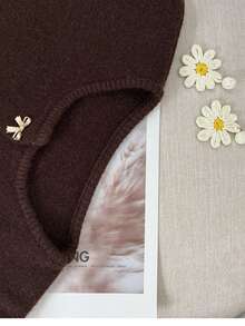 Women's Bow Decor Long Sleeve Loose Casual Top, Everyday Wear