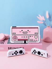 Accesorios para Nintendo Switch 2 (2025), lindo patrón de consola de juego rosa, compatible con Switch 2, Switch OLED/Switch NS, estuche protector y bolsa de almacenamiento, funda blanda de TPU fácil de instalar y desmontar, protege tu dispositivo favorito, también el mejor regalo para jugadores de Switch - Multicolor - Ver 9