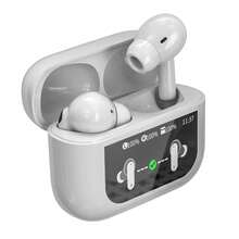 HITOZON Auriculares inalámbricos con control táctil, estuche de carga, cancelación activa de ruido, micrófono integrado, potenciador de graves, compatibles con , Android, portátiles, ordenadores de escritorio, adecuados para deportes, correr, fitness - A - Ver 13
