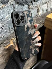 1 件复古花卉黑色背景防震手机壳，适用于 14、14 Pro、14 Pro Max、13、13 Pro、13 Pro Max、11、11 Pro Max、12、12 Pro、12 Pro Max、XR、7/8、XS、15、15 Pro、15 Pro Max、16、16 Pro、16 Pro Max、系列 - 彩色 - 查看 5