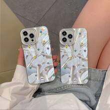 Funda para teléfono 1 pieza Una funda para teléfono 16Pro adecuada con un patrón de fuegos artificiales de alta gama, con un diseño minimalista con grandes agujeros resistentes a los golpes. Esta nueva funda para teléfono es compatible con los modelos Phone Case 6, 15, 14, 13 y 12 Pro y Pro. - Colores mixtos 1 - Ver 2