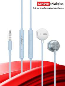 Lenovo TW16 Wired In-Ear Gaming Headset, 3.5mm/Type-C, 1.2m Cable, Spatial Stereo Sound, Heavy Bass, Volume Control, High-Definition Microphone, Comfortable Wear, Compatible With Smartphones, Computers, Gaming Consoles - Blue - View 6