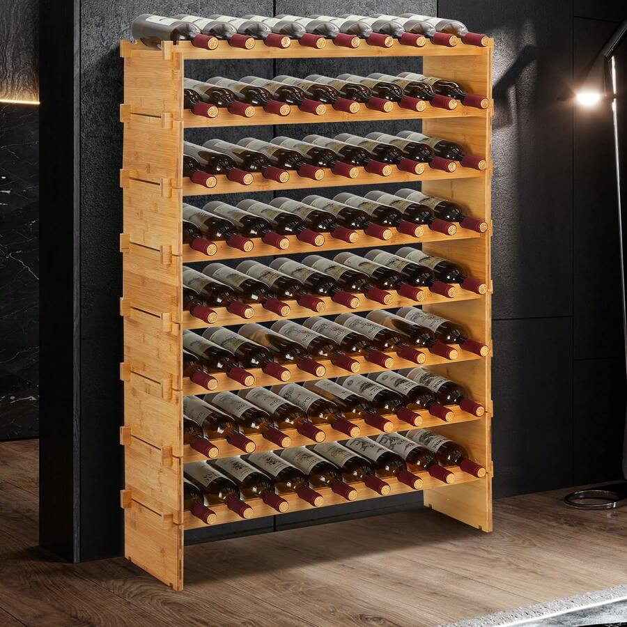 Techigher Freestanding Wine Racks & Cabinets - 8 Layers - 84*26*102CM - View 1