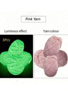 Yarn suave y suave que brilla en la oscuridad para manualidades DIY, proyectos que brillen en el ocaso, manualidad nocturna, accesorios y suministros de tejer, artesanía creativa, tonos vibrantes, Yarn versátil