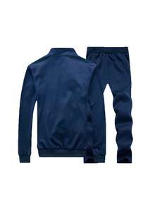Paul PUOSLAO Autumn And Winter Velvet Jacket Suit For Men - 藏蓝色 - 查看 2