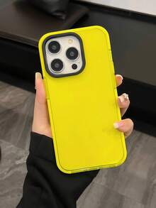 1个时尚防黄变防摔透明手机壳，手机配件保护套，兼容苹果16/16Pro/16Plus/16ProMax/15/15Plus/15Pro/15ProMax/14ProMax/14Pro/14Plus/14/13ProMax/13Pro/13/12ProMax/12Pro/12/12 11ProMax/11Pro/11/XR/XSMax/X/XS/7P/8P，防水防震防刮。 - 明黃色 - 查看 4