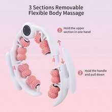 Trintion 2-In-1 Detachable Massage Roller For Legs & Body – Portable Cellulite Roller & Fascia Blaster Tool, Deep Tissue Muscle Relief, Pink - pink 1 - View 5