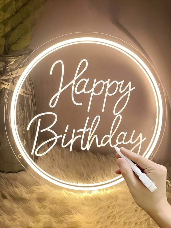 Square Neon LED USB Sign With Customized Initial - Ideal For Suggestion, Agreement, Anniversary, Wedding Decor, Gift, Signature