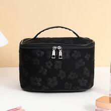 Back-To-School Season 1PC Custom Embroidered Name Large-Capacity Makeup Organizer Bag, Foldable Travel Makeup Bag, Large-Capacity Fabric Portable Handbag For Women, Toiletry Organizer Bag, Large Capacity With Multiple Pockets, Portable, Multi-Functional, Versatile, Practical, All-Around Fashionable, Rich Colors, Cute, Appealing, Casual/Vacation Style, Preppy Style, Casual Customization, Personalized, Unique, Customized Goodies, Winter Fashion, Christmas/Holiday Gifts, Personalized Gifts For Women, School Bags/College Backpacks, Ideal Gifts, Suitable For Both Men And Women, Birthday Gifts, Graduation Gifts, Christmas Gifts, Winter Gifts, Autumn/Fall Gifts, School Use, Outdoor Activities/Outings/Travel/Hiking/Sports Field/ - Multicolor - View 16