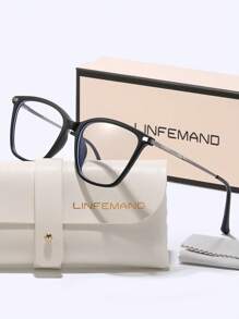 LINFEMAND LINFEMAND Elegant Cat Eye Ochelari decorativi fără prescripție medicală, accesoriu luxos cu ramă moale, cadou de sărbători pentru femei
