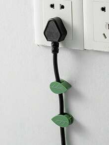 10 miếng dán cố định cây xanh hình lá, vật dụng leo tường cây xanh - Nhiều màu - Xem 4