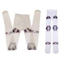 Women Novelty Pantyhose Gothic Anime Jointed For Doll 3D Print Tig 150170cm - 如圖 - 查看 5