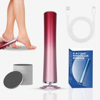 Gradient 1500mAh Electric Foot Grinder Usb Rechargeable Electric Foot Grinder Pedicure New Exfoliating Slender Body Foot Grinder Exfoliating Calluses Foot Grinder Foot Grinder Foot Grinder Foot Grinder Washboard