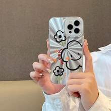 Funda para teléfono 1 pieza Una funda para teléfono 16Pro con patrón de fuegos artificiales de alta gama, con un diseño minimalista con agujeros grandes. Funda para teléfono 6, 15, 14, 13 y 12 modelos Pro y Pro. - Colores mixtos 1 - Ver 1