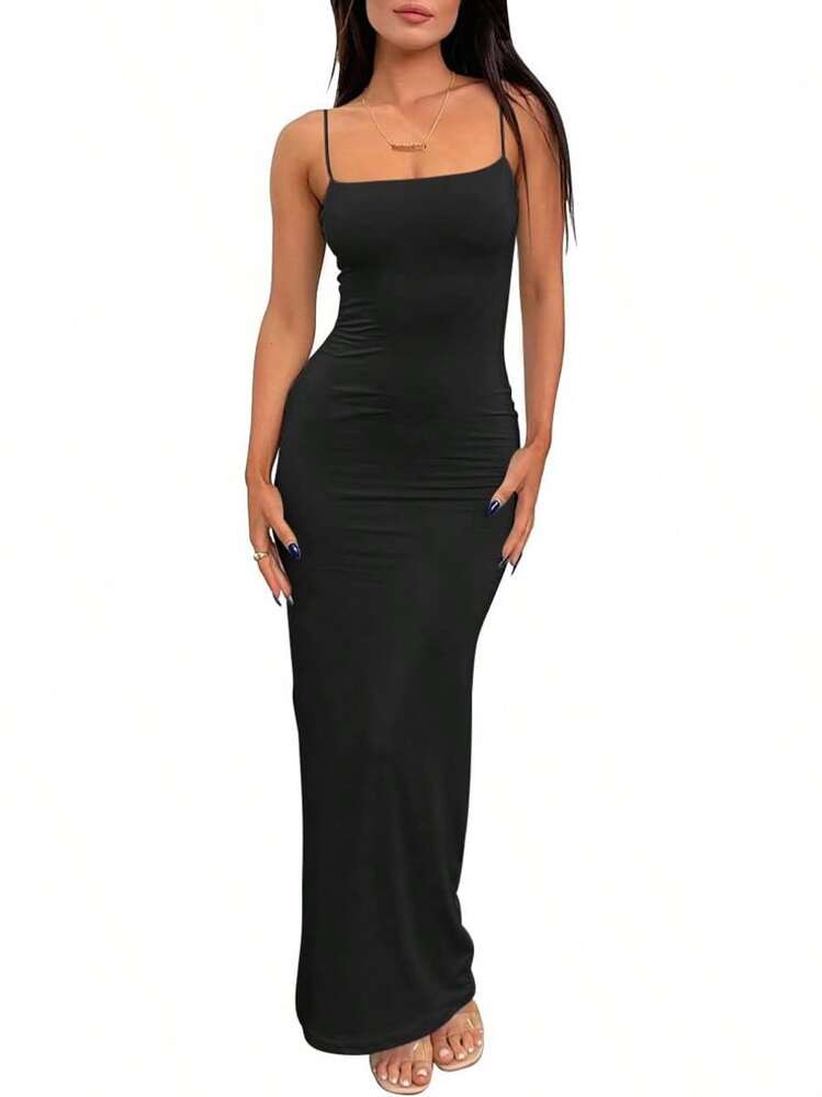 double lined bodycon dress Women Back Double Lined Velvet Cross Sleeveless Bandage Bodycon Party Dress