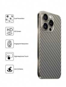 3Pcs HD Full Cover Hydrogel Film Compatible With Iphone/Compatible With Samsung Galaxy/Easy To Stick And Scratch Resistant Smooth And Smooth Touch, Scratch Resistant, Dust-Free, Waterproof, Fingerprint Resistant Automatically Repair Scratches Shell Friendly Screen Protector Film With 2pcs Carbon Fiber Protective Back Soft Film(NOT Glass) - Front Film + Carbon Fiber Back Film - View 9