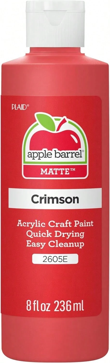 Acrylic Paint In Assorted Colors (8 Oz), K2605 Crimson- Pack Of 1,8371738 - 紫紅色 - 查看 1