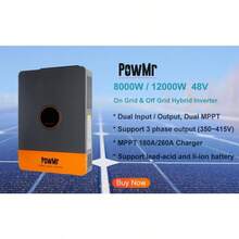 PowMr 6.2KW 4.2KW Hybrid Solar Inverter On Grid Pure Sine Wave Inverter 24V 48V 230V Dual Output With MPPT 120A Solar Charger - 4.2千瓦 24伏 - 查看 7