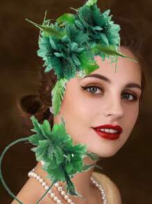 1 pièce Fascinators chapeaux pour femmes chapeau de thé Kentucky Fascinators serre-tête chapeaux de course Derby chapeaux de mariage fleur plumes pince à cheveux