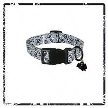 Halloween Skull Dog Collar With Ghost Flower Pendant, Suitable For Male And Female Cats, Small, Medium And Large Dogs. - Grey - View 7