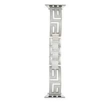 极简金属表带适用于 Series 10 9 8 7 6 5 4 3 SE Ultra，珍珠油金金属，时尚透气优质表带，兼容 38/40/41/42/44/45/46/49 毫米，通勤和日常佩戴皆宜，佩戴舒适