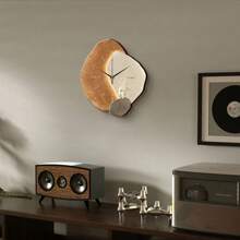 1PC Flat 2D Scandinavian Wall Clock Silent Sweep Movement Frameless Modern Design Ultra-Thin Nordic Style Home Decor For Living Room Bedroom Cafe Office - Noise-Free Slim Battery Operated Minimalist Contemporary Art Timepiece