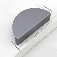 2 件北欧色彩半圆形双把手适用于轻奢新款橱柜衣柜门抽屉圆形旋钮