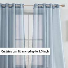 Curtains - Dusty Blue - View 7