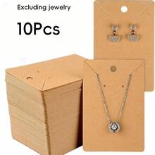 50/100/200/500pcs Earring & Necklace Display Cards, Jewelry Packaging Cards