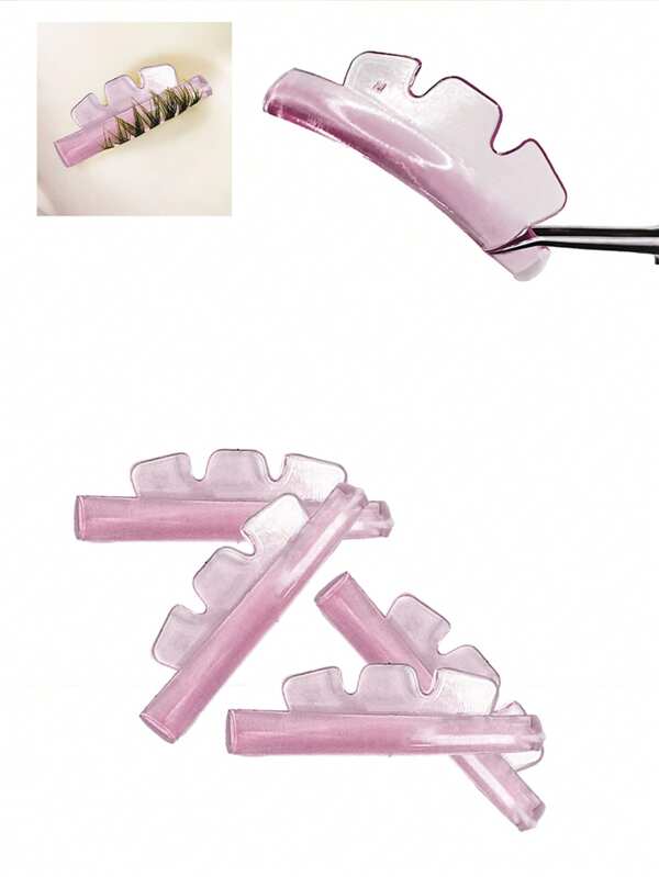 6 Pairs Reusable Silicone Eyelash Curler Rollers, Soft Jelly Protein Lash Lifts, Washable And Wearable