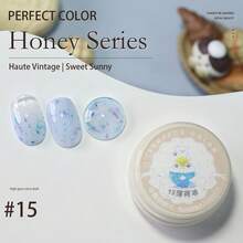 PERFECT COLOR 15色 5克/瓶 蜂蜜系列凝胶指甲油，可爱闪亮凝胶指甲油，适合返校季、夏季美甲、全息美甲沙龙和DIY居家美甲。 - 彩色 - 查看 9