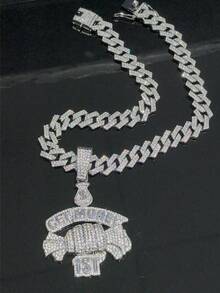 Retro Hip Hop Fashion Dollar Symbol Large Chain Necklace With Zirconia Pendant For Men And Women, Gift For Boyfriend Christmas Party And Festival - Holding US Dollars - View 23