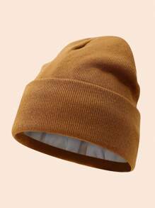 Women'S Silky Satin Beanie -Anti-Static, No Frizz, KnitCap For Winter Warmth