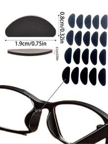 10/20/30pcs Eyeglasses Nose Pads Plastic Replacement Nose Pads, Nose Cushions, Glasses & Sunglasses Height Nose Pad Accessories - Multicolor - View 13