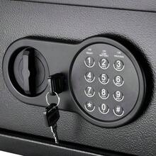 0.36 Cubic Foot Compact Digital Keypad Safe U2013  Steel Security Lock Box With Quick Acss PIN Code, Dual Steel Deadbolts  Backup Keys For Ome Or Offi Use