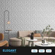33-Pack 3D Wall Panels For Interior Wall Decor, Modern Diamond Textured Accent Wall Paneling For Gaming Living Room TV Wall Background, 12 X 12 Inch White, A10342,8628887 - White - View 6