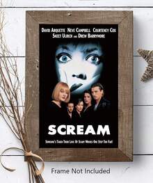 FatCat Wall Graphics Scream - 1996 Movie Poster Frameless 12 X 18 Inch(30cm X 46cm)-LT-071 - 彩色 - 查看 5
