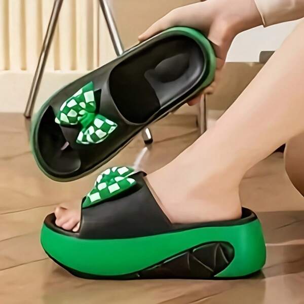 Women's Fashion Casual Slippers, Comfortable Flat Heel Sandals, Suitable For Spring/Summer Beach, Minimalist Decorative Versatile Slippers