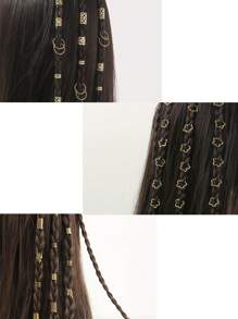 30/40/80PCS Set Hair Jewelry For Braids Accessories, Y2K Hair Beads For Braids, Gold Silver Star Hair Accessories, Braids Rings Cuffs Clips For Dreadlock Accessories Dreadlock Beads Metal Hair Clips Decoration