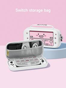 Accesorios para Nintendo Switch 2 (2025), lindo patrón de consola de juego rosa, compatible con Switch 2, Switch OLED/Switch NS, estuche protector y bolsa de almacenamiento, funda blanda de TPU fácil de instalar y desmontar, protege tu dispositivo favorito, también el mejor regalo para jugadores de Switch - Multicolor - Ver 3