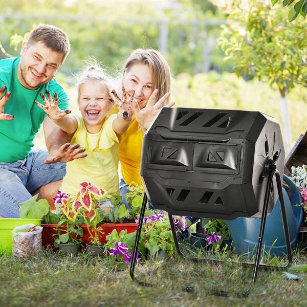 Outsunny Bidoni per compost da esterno