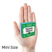 Phiên bản mini Thẻ du lịch đố vui 50 câu hỏi về địa lý thế giới và Gulture, Thẻ cho trò chơi tiệc gia đình Quà tặng tiệc bạn bè - Nhiều màu - Xem 14