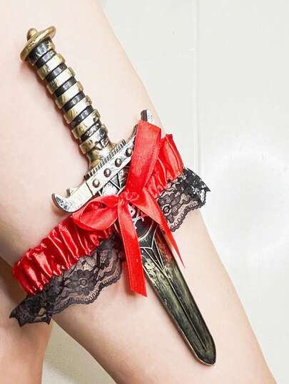 1pc Vintage Medieval Roman Style Waist Sword, Suitable For Cosplaying As A Knight Or Swordsman. This Sword Accessory Is Durable And Fashionable, Suitable For Festivals, Parties, Balls, And Even Daily Wear, Such As Halloween.