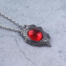 1 pieza Colgante collar de Dante de Devil May Cry 5 con gemas rojas y azules, collar de cuerda larga, regalos vintage para hombres - Multicolor - Ver 7