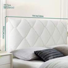 1 peça de capa espessa para cabeceira de cama de cor sólida, alta durabilidade, proteção contra poeira para cabeceira de cama, suave para a pele e macia para camas de solteiro e casal