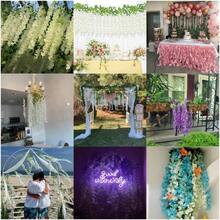 Set Of 12 Wisteria Peony Bouquets, Suitable For Garden Wedding Party Decoration - 12 Pink Wisteria Flowers - View 5